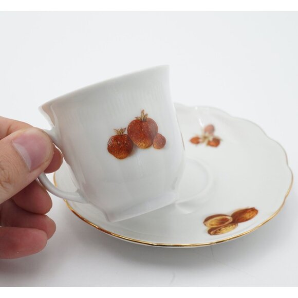 Vintage Bavaria Johann Seltmann Vohenstrauss Cup and Saucer Fruit and Nut - Picture 4 of 4
